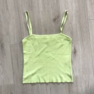 Oak + Fort Neon Knit Tank Top